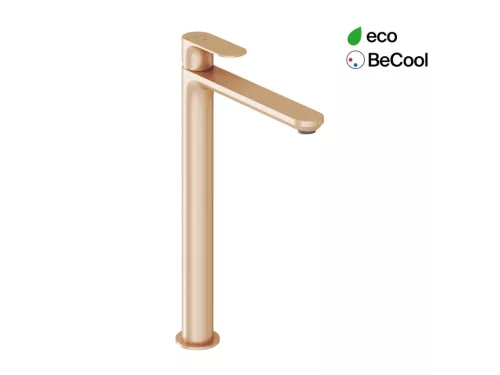 Ravak Eleganta álló mosdócsaptelep BeCool 335 mm leeresztő nélkül EL 015.61RGB, Rose Gold Brushed X070423