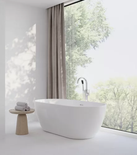 Ravak Padlón álló kádcsaptelep FM 080.00CR.RB07A, króm (R-box nélkül) X070424