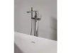 Ravak Flat padlón álló kádcsaptelep szettel FL 080.00CR.RB07A, króm X070440