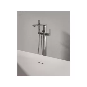   Ravak Flat padlón álló kádcsaptelep szettel FL 080.00CR.RB07A, króm X070440