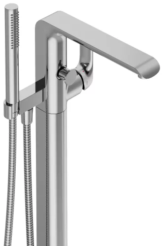Ravak Flat padlón álló kádcsaptelep szettel FL 080.00CR.RB07A, króm X070440
