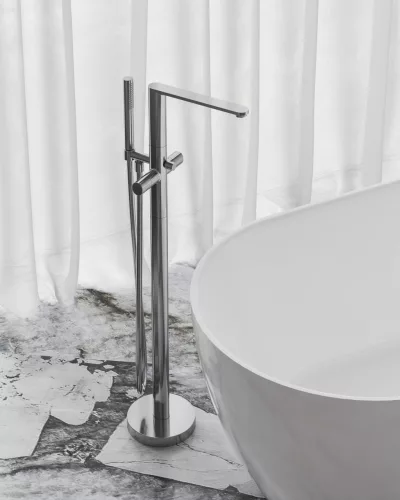 Chrome II padlón álló csaptelep zuhanyszettel (R-box nélkül), króm CR II 080.00CR.RB07A