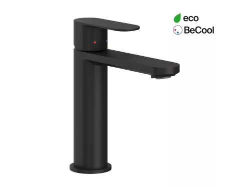 Ravak Chrome II mosdócsaptelep BeCool 175 mm lefolyó nélkül CR II 014.21BL, fekete X070460