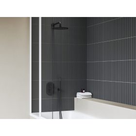   Ravak Chrome II termosztátos 3-utas csaptelep, alaptest nélkül CR II 067.20BL.O3.RB071, fekete X070469