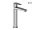 Ravak Life mosdócsaptelep 240 mm, lefolyó nélkül LF 014.00CR, króm X070471