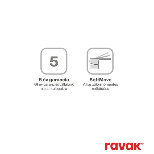 Ravak Life zuhanycsaptelep szett nélkül LF 032.20BL, fekete X070480