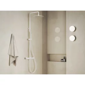   Ravak Espirit termosztátos zuhanyoszlop szettel ES 091.10WV, White Velvet X070495