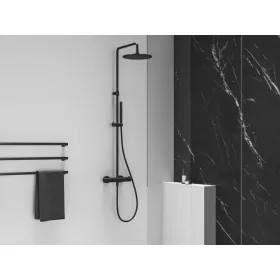   Ravak Espirit termosztátos zuhanyoszlop szettel ES 091.20BLM, Black Matt X070496