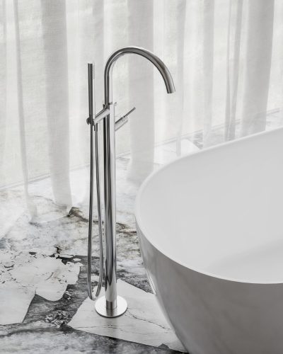 Ravak Espirit padlón álló kádcsaptelep szettel ES 080.00CR.RB07G, Chrome X070499