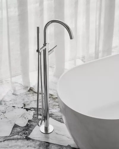 Ravak Espirit padlón álló kádcsaptelep szettel ES 080.00CR.RB07G, Chrome X070499