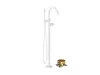 Ravak Espirit padlón álló kádcsaptelep szettel ES 080.10WV.RB07G, White Velvet X070500