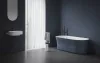 Ravak Espirit padlón álló kádcsaptelep szettel ES 080.20BLM.RB07G, Black Matt X070501