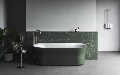 Ravak Espirit padlón álló kádcsaptelep szettel ES 080.60RGB.RB07G, Rose Gold Brushed X070503