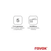 Ravak Spring 2-utas falba süllyesztett csaptelep test nélkül, króm SG 065.00CR.O2.RB072 X070533