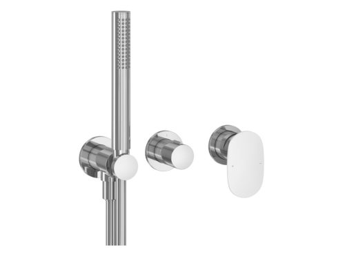 Ravak Spring 2-utas falba süllyesztett csaptelep testtel, zuhanyszettel, króm SG 065.00CR.O2.+S X070534