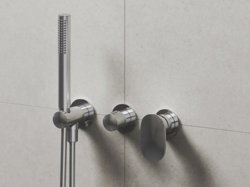 Ravak Spring 2-utas falba süllyesztett csaptelep testtel, zuhanyszettel, króm SG 065.00CR.O2.+S X070534