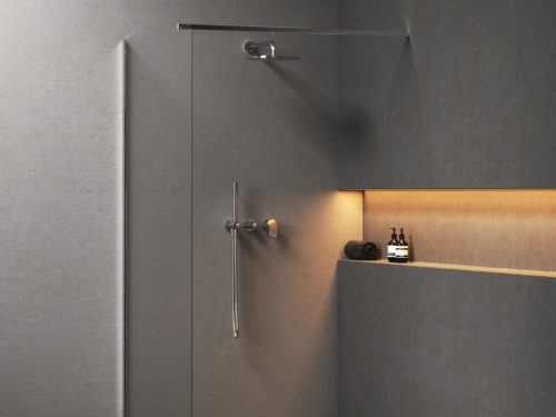 Ravak Spring 2-utas falba süllyesztett csaptelep testtel, zuhanyszettel, króm SG 065.00CR.O2.+S X070534