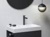 Ravak Spring mosdócsaptelep 255 mm, leeresztő nélkül, fekete SG 014.20BLM X070543