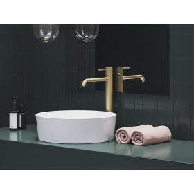   Espirit álló mosdócsaptelep BeCool 340 mm leeresztő nélkül ES 015.61GLB, Gold Brushed