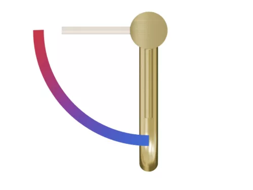 Espirit álló mosdócsaptelep BeCool 340 mm leeresztő nélkül ES 015.61GLB, Gold Brushed