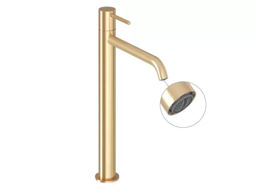 Espirit álló mosdócsaptelep BeCool 340 mm leeresztő nélkül ES 015.61GLB, Gold Brushed