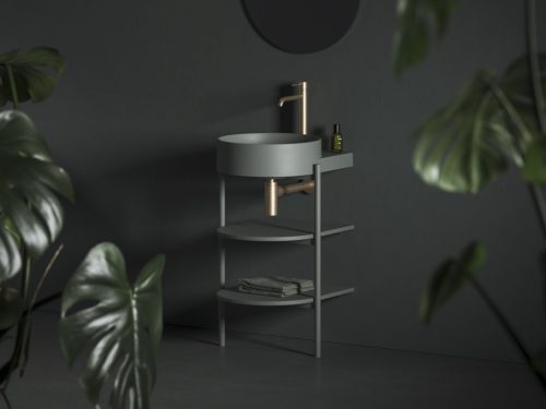 Espirit álló mosdócsaptelep BeCool 340 mm leeresztő nélkül ES 015.61GLB, Gold Brushed