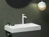 Ravak Spring mosdócsaptelep 255 mm, leeresztő nélkül, matt fehér SG 014.10WHM X070566