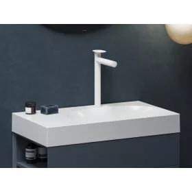   Ravak Spring mosdócsaptelep 315 mm, leeresztő nélkül, matt fehér SG 015.10WHM X070567