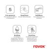 Ravak Spring falba süllyesztett mosdócsaptelep testtel, matt fehér SG 019.10WHM.O1 X070568