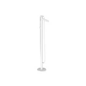   Ravak Spring padlón álló kádcsaptelep test nélkül, zuhanyszettel, matt fehér SG 080.10WHM.RB07A X070578