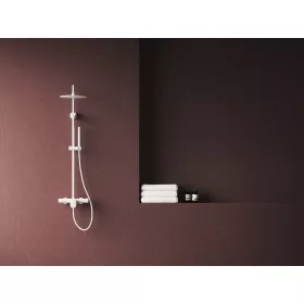   Spring állítható, nem termosztátos zuhanyoszlop, zuhanyszettel, matt fehér SG 098.10WHM