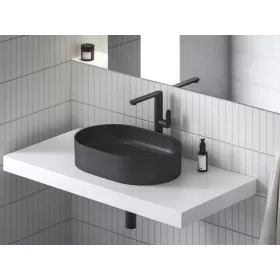   Chrome II álló mosdócsaptelep, 300 mm, leeresztő nélkül, fekete CR II 015.22BL