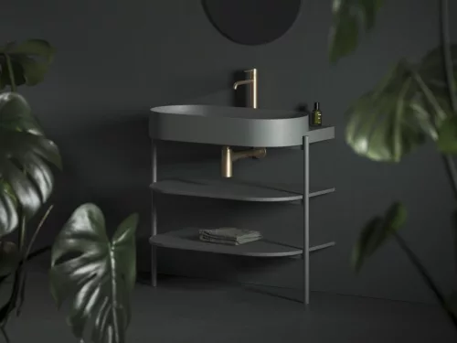 Espirit álló mosdócsaptelep 340 mm leeresztő nélkül ES 015.60GLB, Gold Brushed