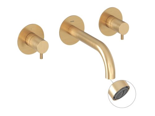 Espirit falba süllyesztett mosdócsaptelep belső egységgel ES 019.60GLB.O1, Gold Brushed