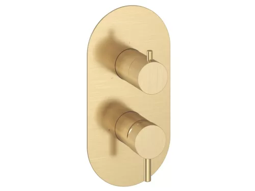 Espirit falba süllyesztett csaptelep, háromutas, belső egység nélkül ES 068.60GLB.O3.RB07F, Gold Brushed