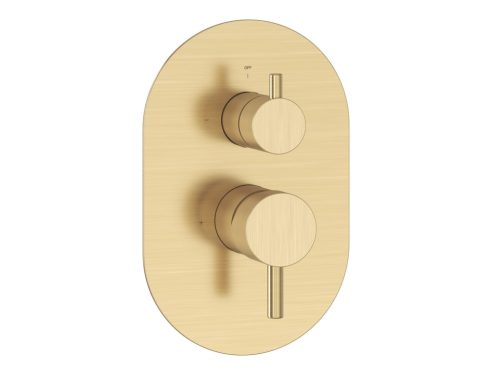 Espirit falba süllyesztett csaptelep, kétutas, belső egység nélkül ES 065.60GLB.O2.RB07E, Gold Brushed