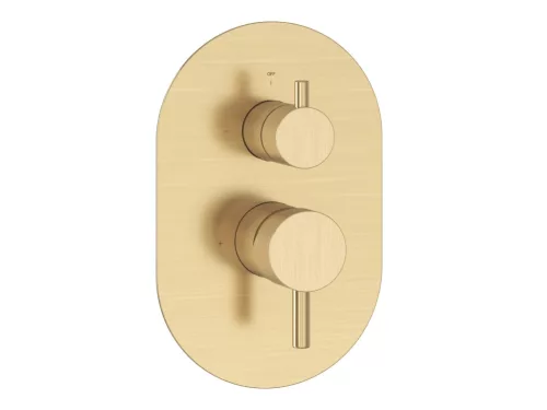 Espirit falba süllyesztett csaptelep, kétutas, belső egység nélkül ES 065.60GLB.O2.RB07E, Gold Brushed