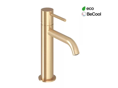 Espirit álló mosdócsaptelep BeCool 190 mm leeresztő nélkül ES 012.61GLB, Gold Brushed