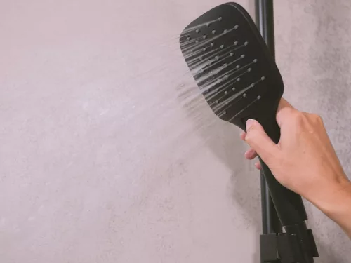 10° Free zuhanyoszlop nem termosztatikus, zuhanyszettel TD F 098.20BLM, matt fekete