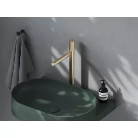   Revers álló mosdócsaptelep 375 mm leeresztő nélkül RV 015.60CH, champagne