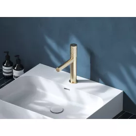   Revers álló mosdócsaptelep 220 mm leeresztő nélkül RV 012A.60CH, champagne