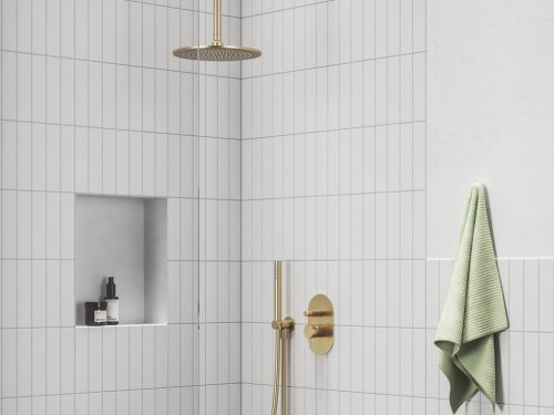 Esőztető zuhanyfej köralakú, 250 mm 980.60GLB, Gold Brushed