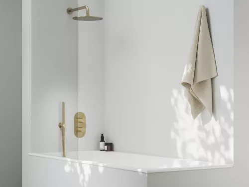 Fali csatlakozó zuhanyfejhez 702.60GLB, Gold Brushed