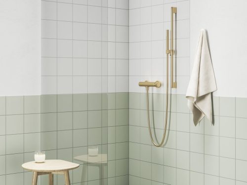 Zuhanygégecső 150 cm, műanyag 913.60GLB, Gold Brushed