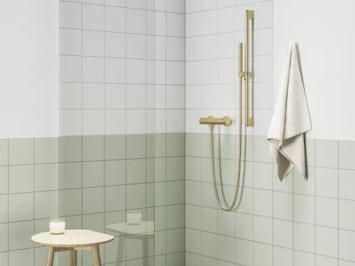 Zuhanygégecső 150 cm, műanyag 913.60GLB, Gold Brushed