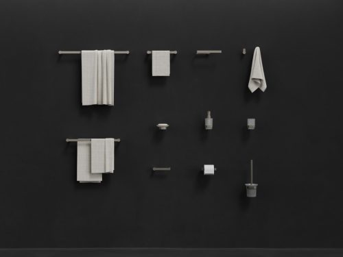 Fold FD 200.30SSB szappantartó tálkával, szálcsiszolt rozsdamentes acél