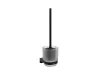 Chrome CR II 410.20BLM WC-kefe-tartó kefével és tartállyal, matt fekete