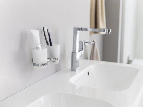 Chrome CR 220.00CR dupla pohártartó (üveg), króm