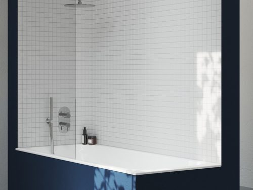 Ravak Fali kiállás integrált zuhanyrózsa tartóval 706.00CR, króm X07P206