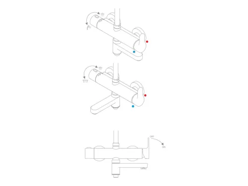 Ravak Állítható zuhanyoszlop DS 092.00 X07P642